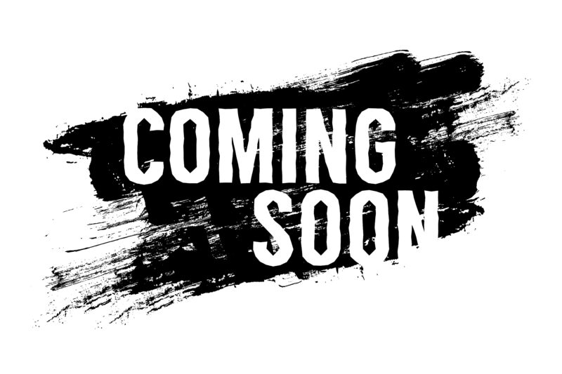 Coming soon text on grunge background
